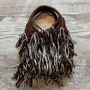 ZARA BRAND NEW WITH TAG- BEADED MINI BUCKET BAG